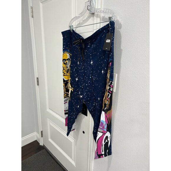 Star Wars  Knit Capri Pajama Pants Navy Blue Plus Size 3X Novelty Sleepwear NWT - Picture 3 of 13